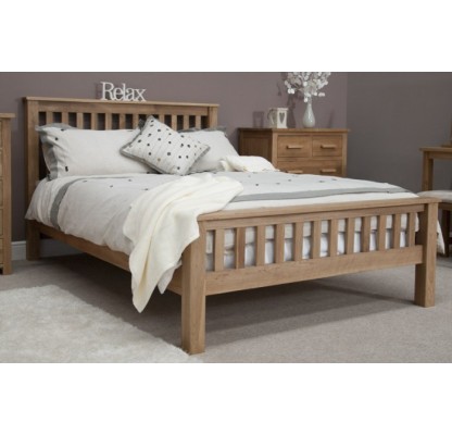 Opus Modern Oak King-Size Rail Bed